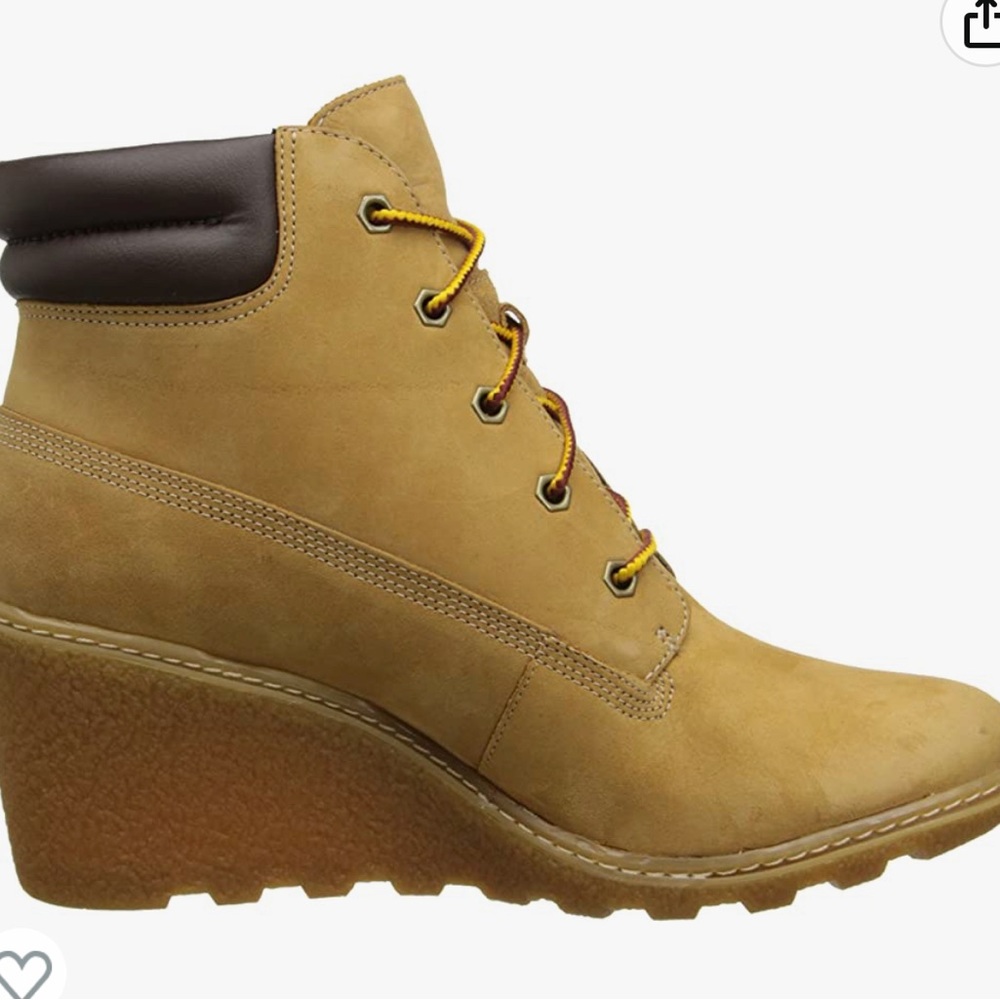 Wedge Timberland’s. Wore a couple times like new